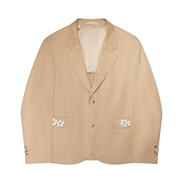 Simone Rocha Classic Jacket W/ Emb 'Beige'