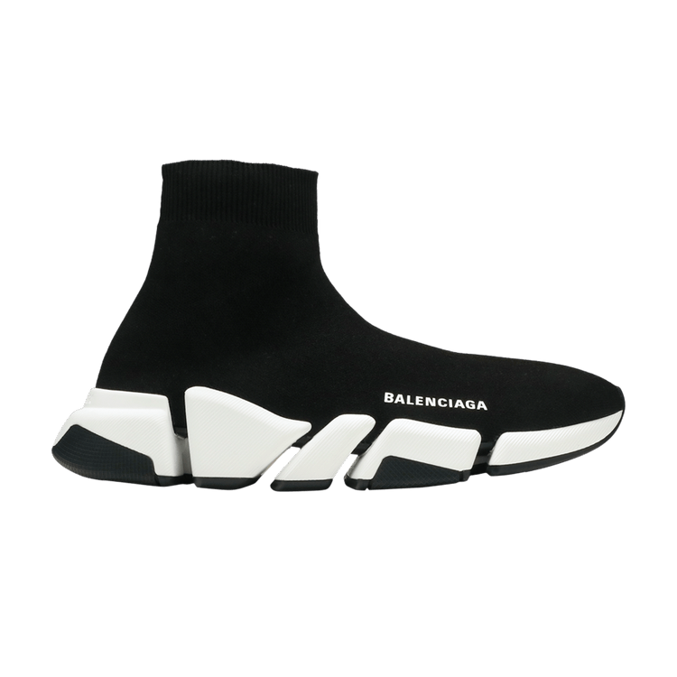 Balenciaga Speed 2 Trainer Knit 'Black White'