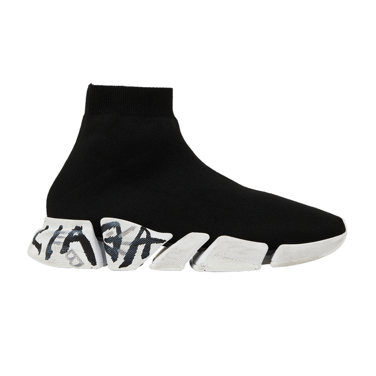 Balenciaga Speed 2.0 Sneaker 'Worn-Out Graffiti - Black'