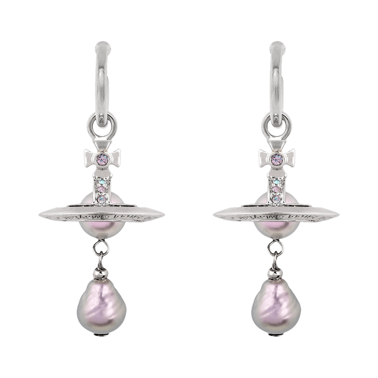 Vivienne Westwood Aleksa Earrings 'Pearl/Vitrail Light'