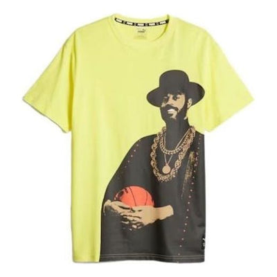 PUMA Franchise Basketball Graphic Tee 'Yellow'