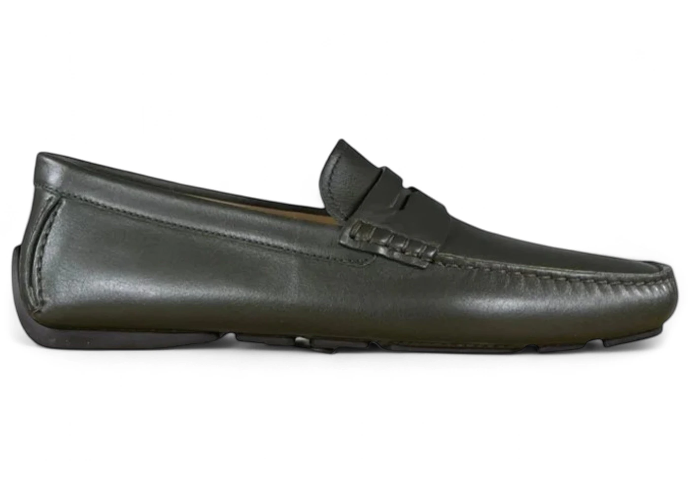 Bally Warno Fango Leather Drivers Fango