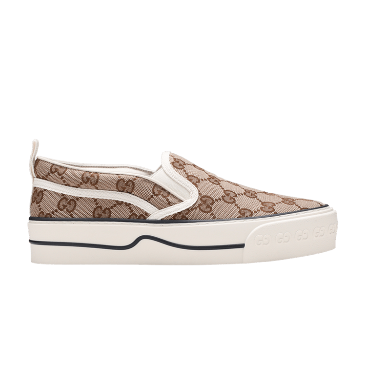 Gucci Wmns Tennis 1977 Slip-On 'Beige Ebony'