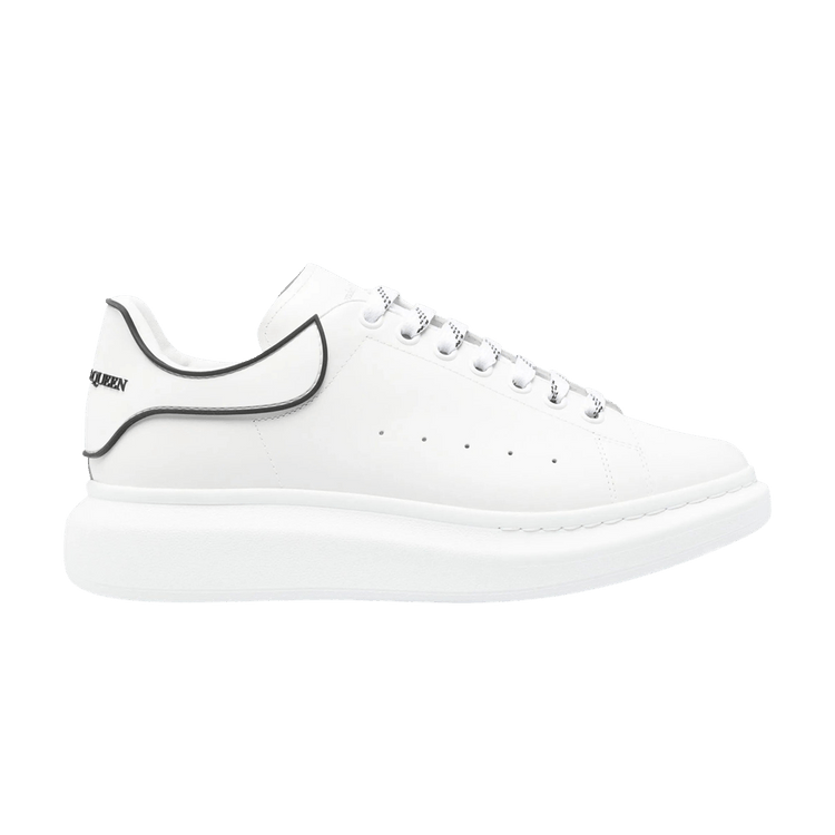 Alexander McQueen Oversized Sneaker 'White Black Contrast Heel'