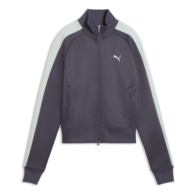 (WMNS) PUMA T7 Short Track Jacket 'Inky Depths Creme De Mint'