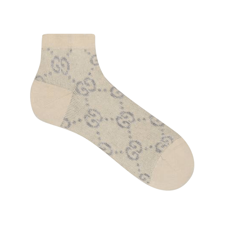 Gucci GG Lam� Socks 'Ivory/Light Grey'