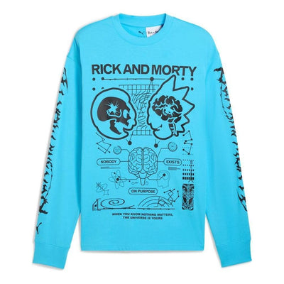 PUMA x RICK AND MORTY Long Sleeve T-Shirt 'Bright Aqua'