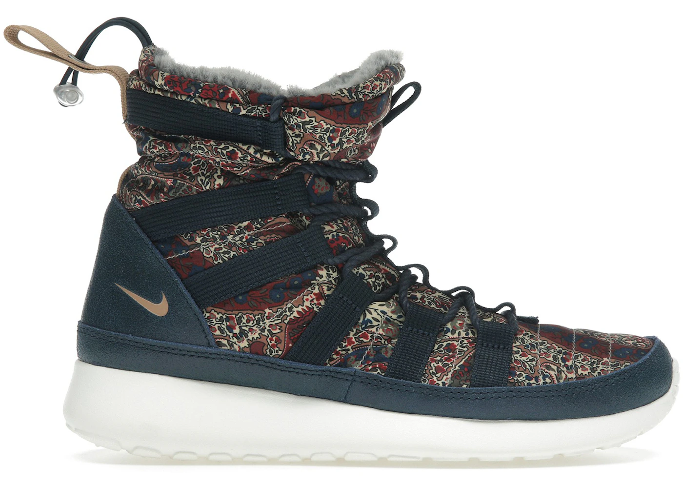 Nike Roshe Run Hi Sneakerboot QS Liberty of London Armory Navy (Women's)