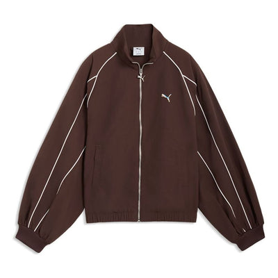 (WMNS) PUMA T7 Balloon Jacket 'Chocolate Brown'