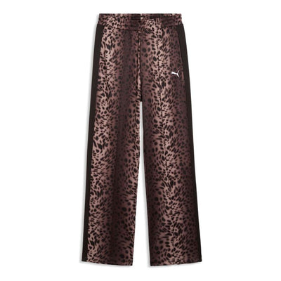 (WMNS) PUMA T7 Leo Luxe Track Pants 'PUMA Black'