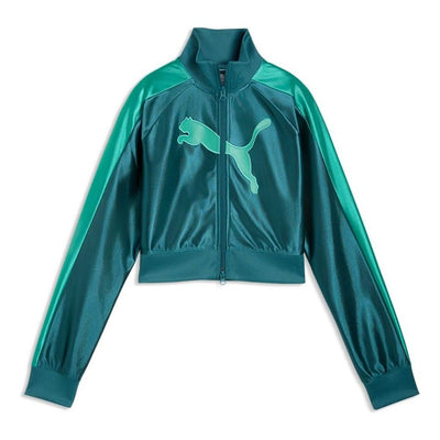 (WMNS) PUMA Future.Puma.Archive T7 Cropped Track Jacket 'Emerald Ice'
