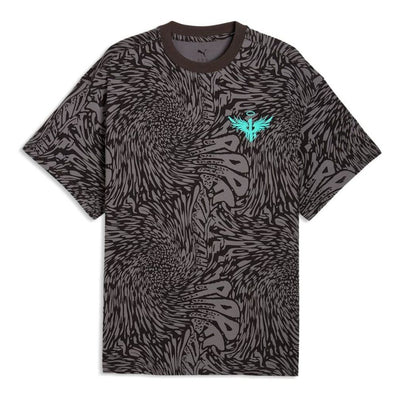 PUMA Melo World Oversized T-Shirt 'Crystal Black AOP'
