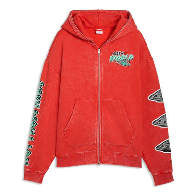 PUMA Melo World Zip-Up Hoodie 'For All Time Red'