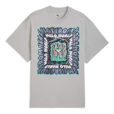 PUMA Melo World T-Shirt 'Gray Echo'