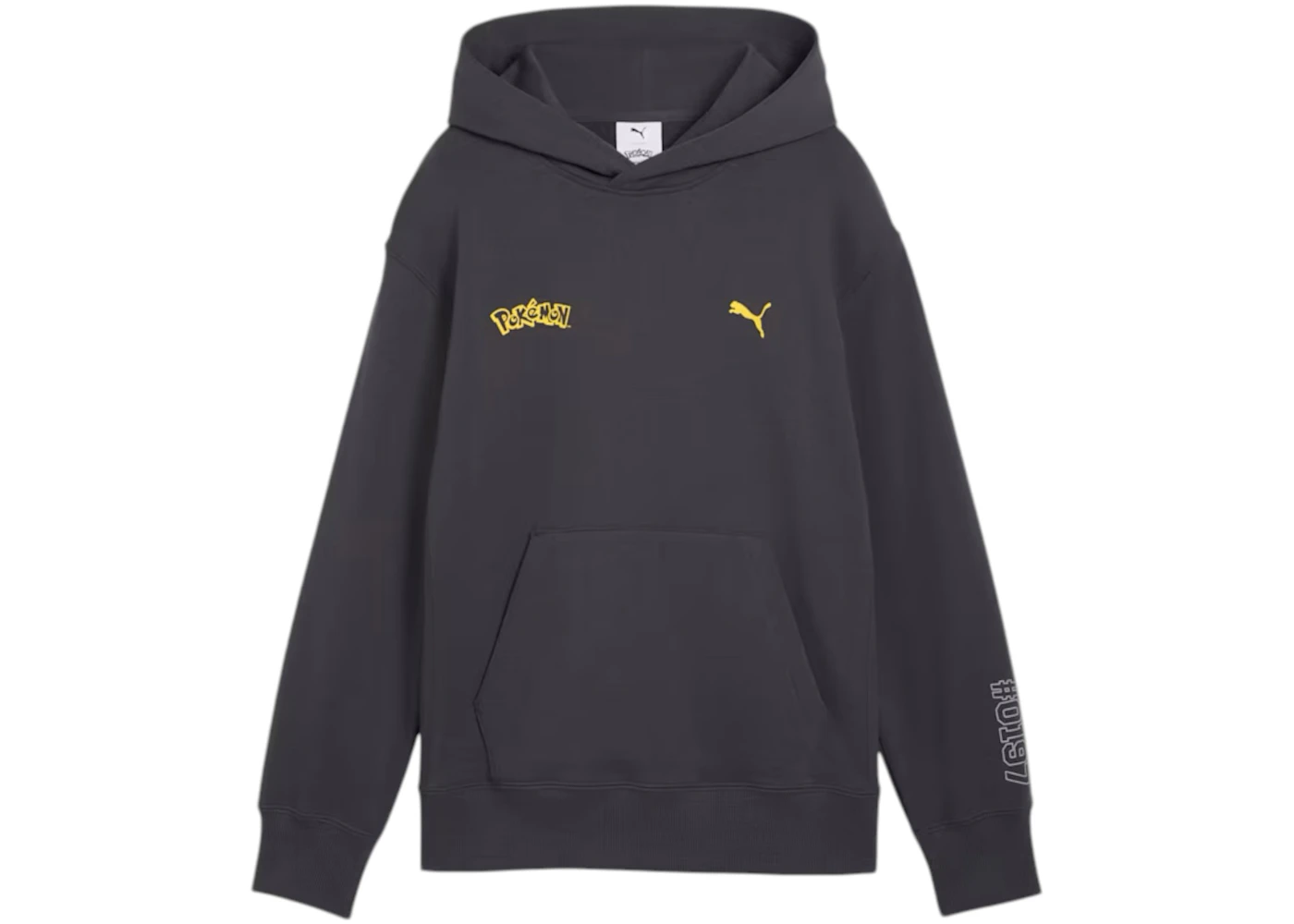 Puma x Pokemon Kids Relaxed Graphic Hoodie Strong Gray