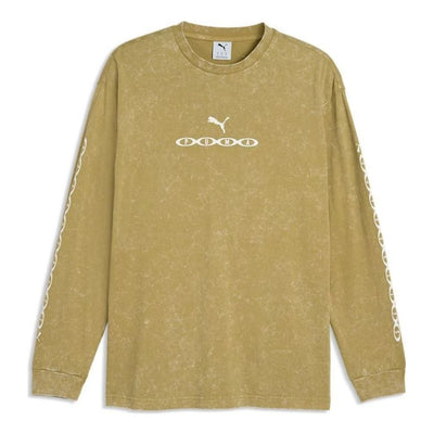 PUMA Run Culture L/S Graphic T-Shirt 'Chai Latte'