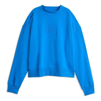 (WMNS) PUMA NYC Crew Sweatshirt 'Ultra Blue'