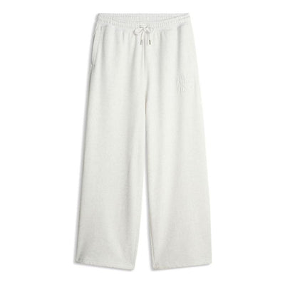 (WMNS) PUMA NYC Embossed Sweatpants 'White Glow Heather'