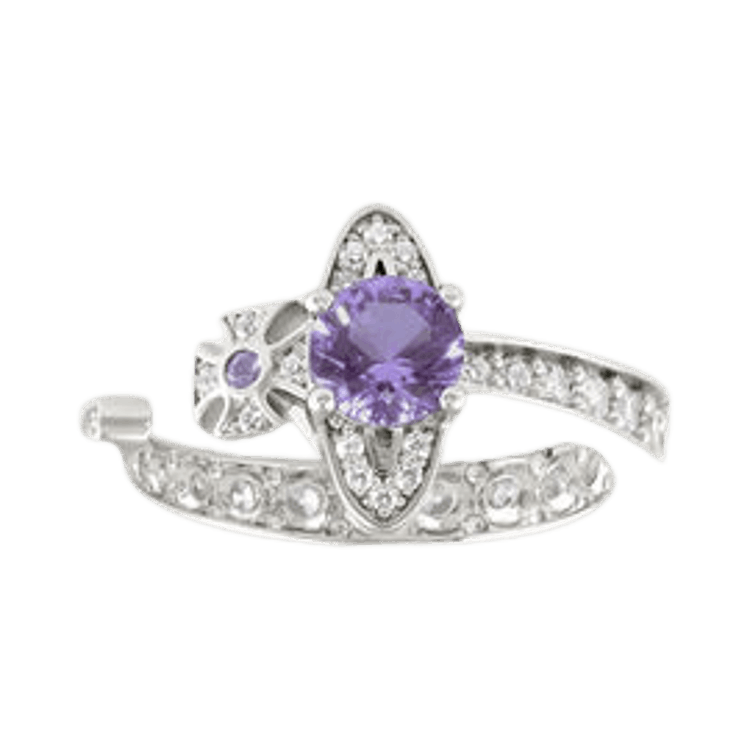Vivienne Westwood Maitena Ring 'Platinum/Lavender/White'