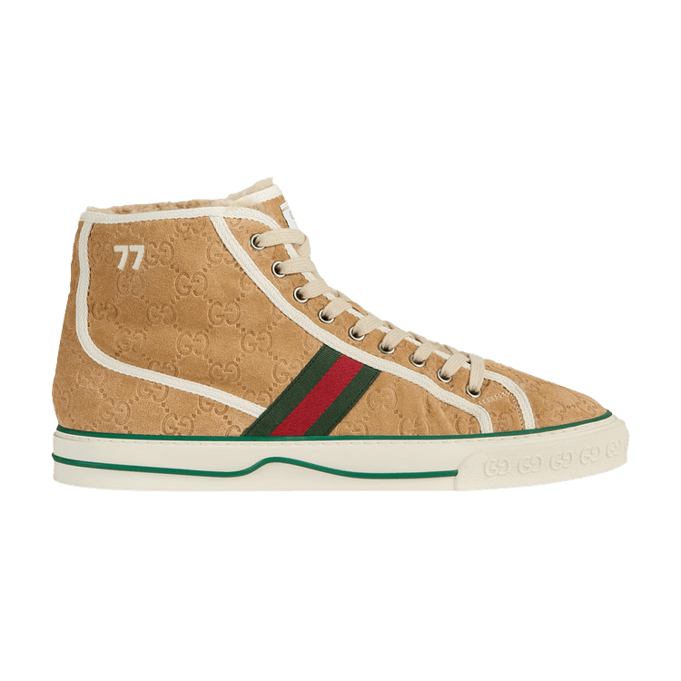 Gucci Tennis 1977 High 'Butter Suede Mini GG'