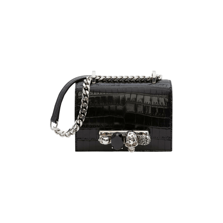 Alexander McQueen Mini Jewelled Satchel 'Black'