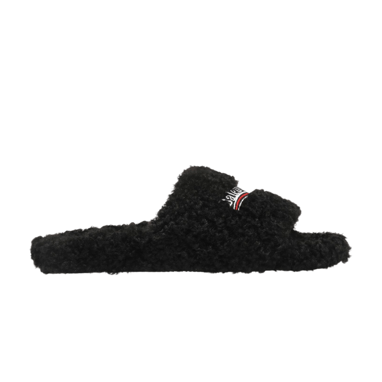 Balenciaga Furry Slide 'Black'