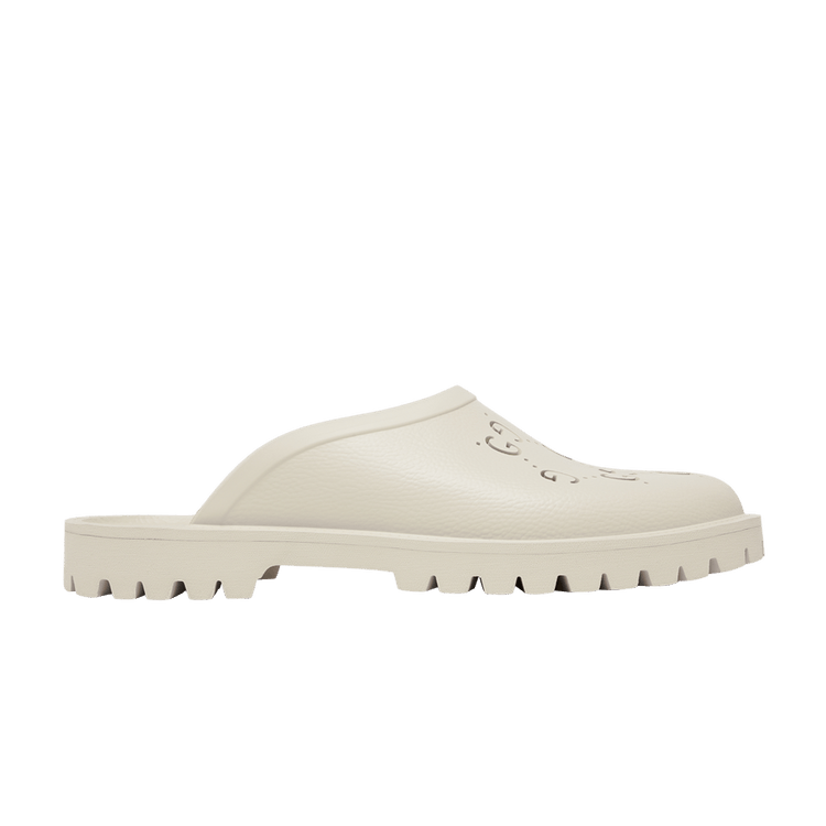 Gucci Slip On Sandal 'Cut Out Monogram - Mystic White'