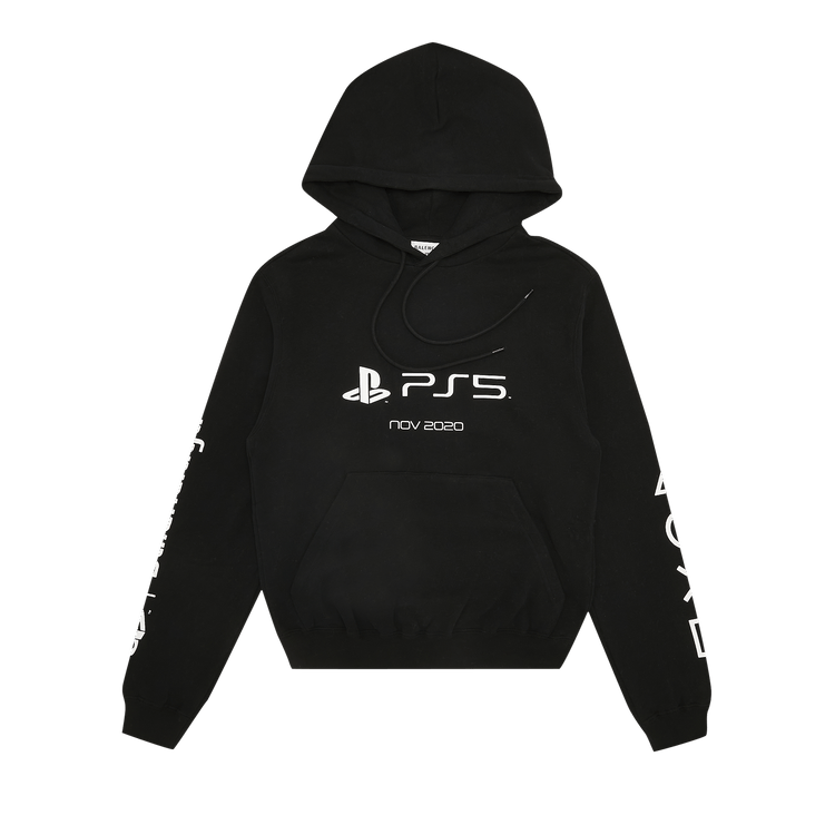 Balenciaga Playstation Shrunk Hoodie 'Black'