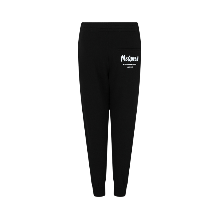Alexander McQueen Graffiti Logo Joggers 'Black/White'