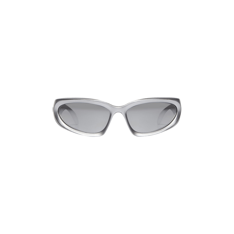 Balenciaga Swift Oval Sunglasses 'Silver'