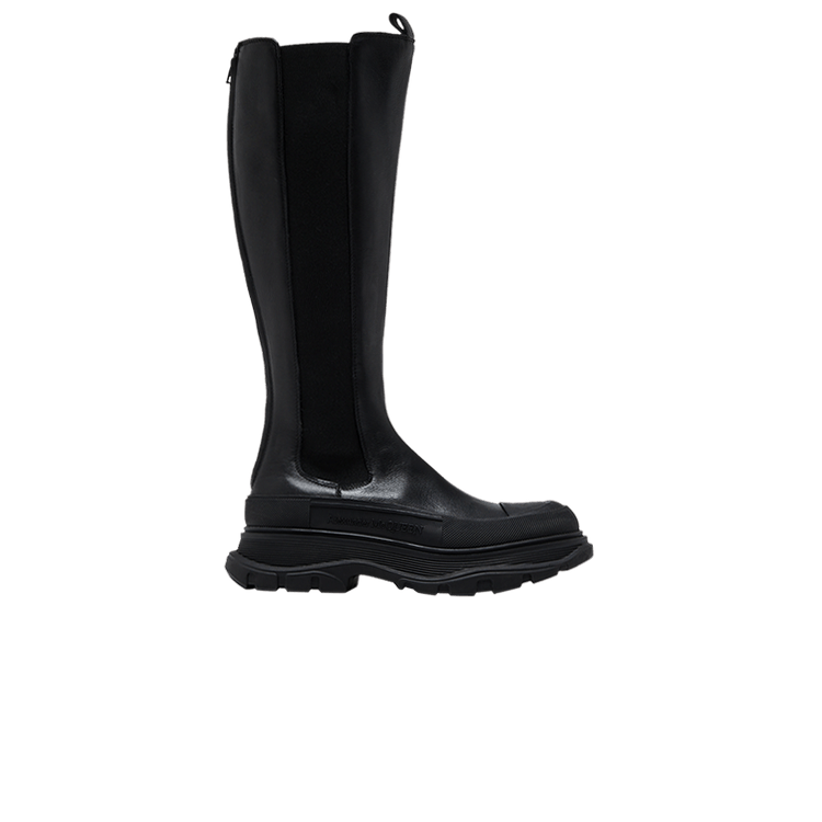 Alexander McQueen Wmns Tread Slick Knee High Boot 'Black'