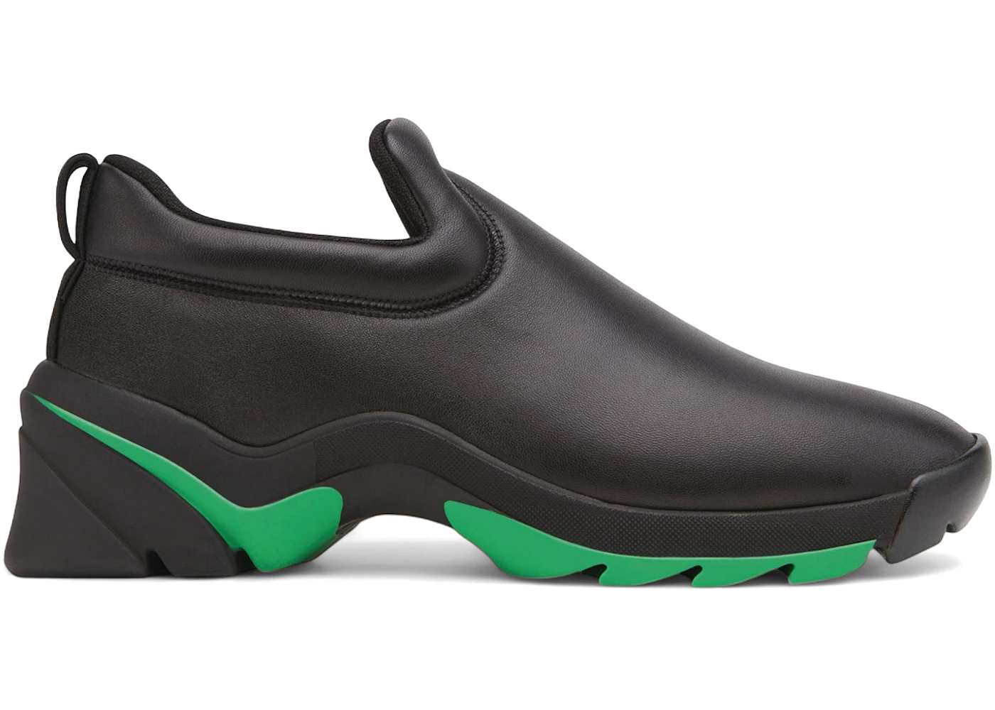 Bottega Veneta Lagoon Low Top Leather Sneaker Black Grass