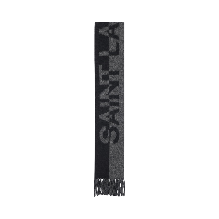 Saint Laurent Signature Scarf 'Black/Dark Grey'
