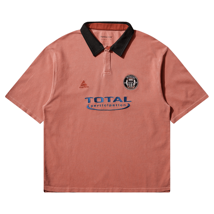 Martine Rose Oversized Short-Sleeve Polo 'Pink Washed'