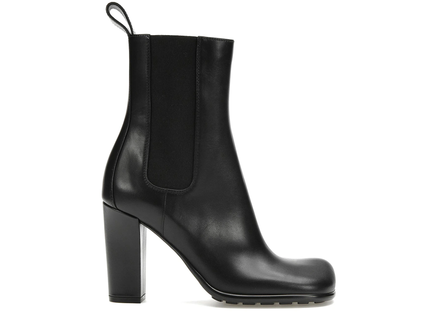 Bottega Veneta Storm Moulded Toe Leather Chelsea Boot Black (Women's)