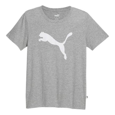 (WMNS) PUMA Essentials Big Cat Logo Tee 'Grey'