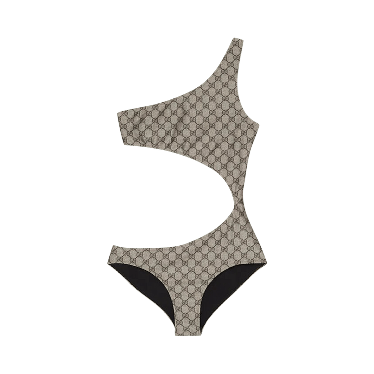 Gucci GG Stretch Jersey Swimsuit 'Beige/Ebony'
