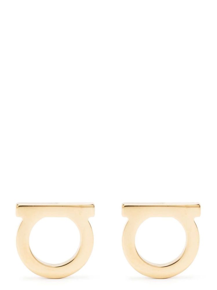 Ferragamo Gancini L Stud Earrings