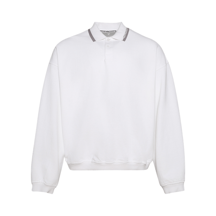 Alexander Wang Long-Sleeve Polo Shirt 'White'