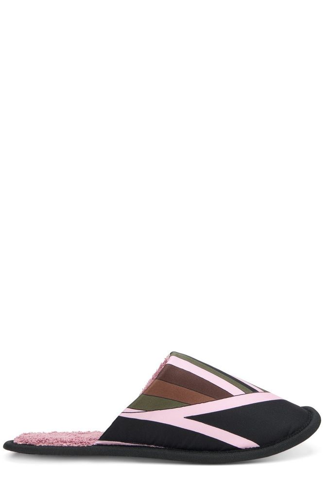 PUCCI Quilted Open-Toe Slippers