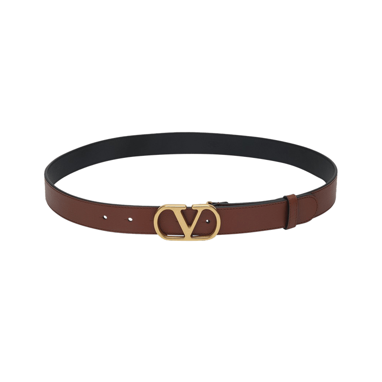 Valentino Vlogo Signature Belt 'Deep Caramel'