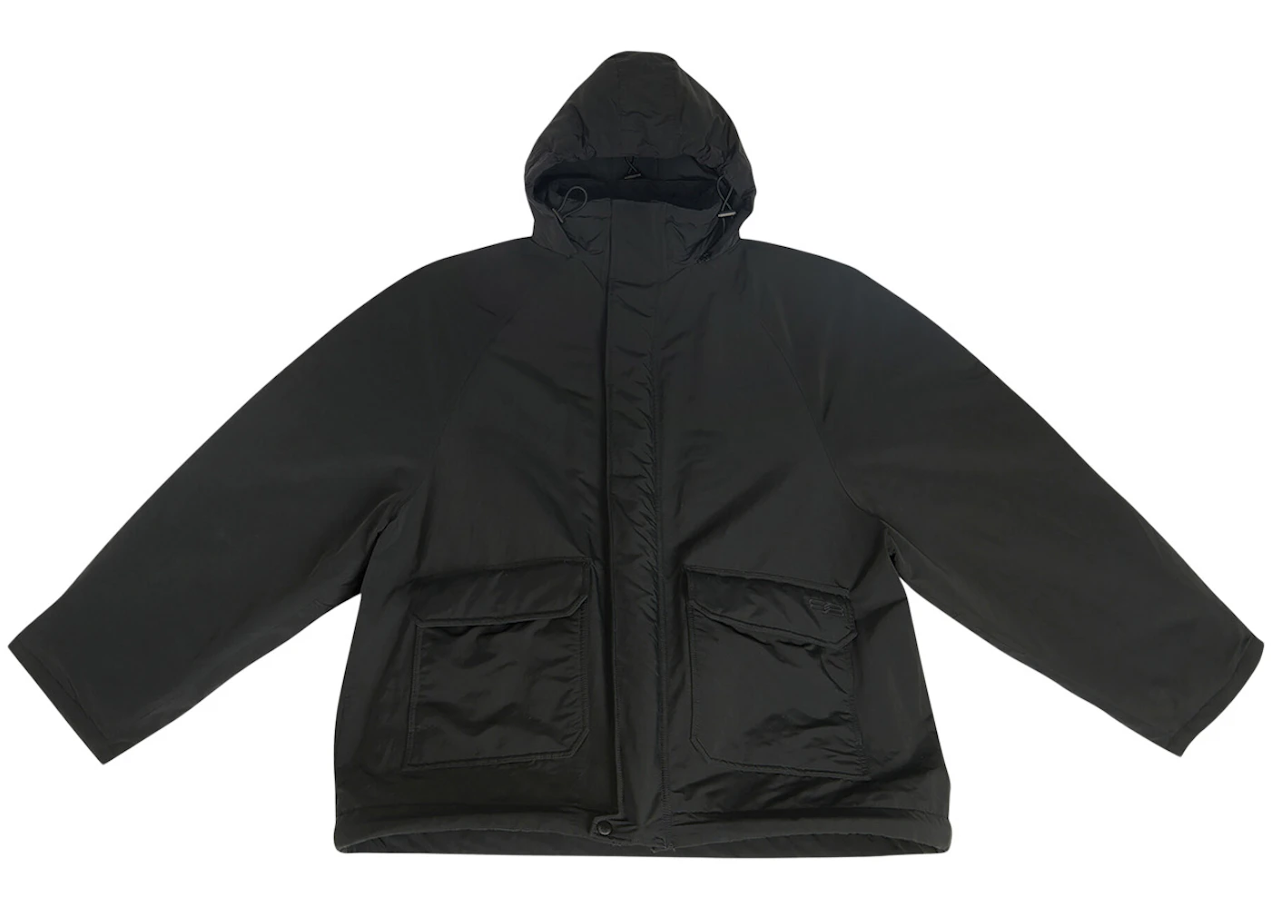 Balenciaga BB Icon Kick Oversized Parka Black