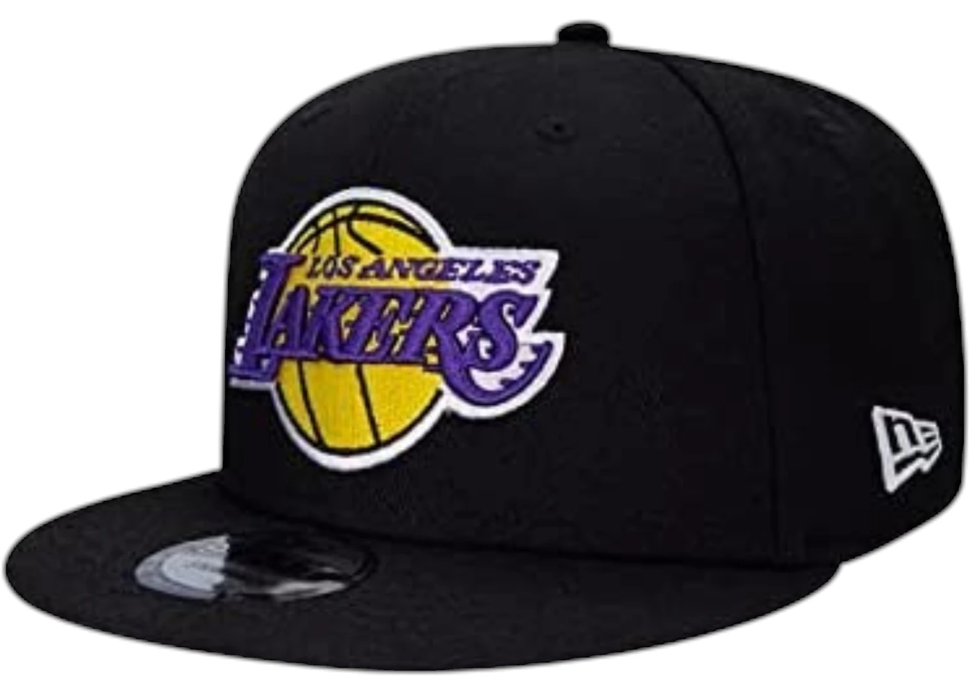 New Era NBA Los Angeles Lakers Black 9Fifty Snapback Cap Black