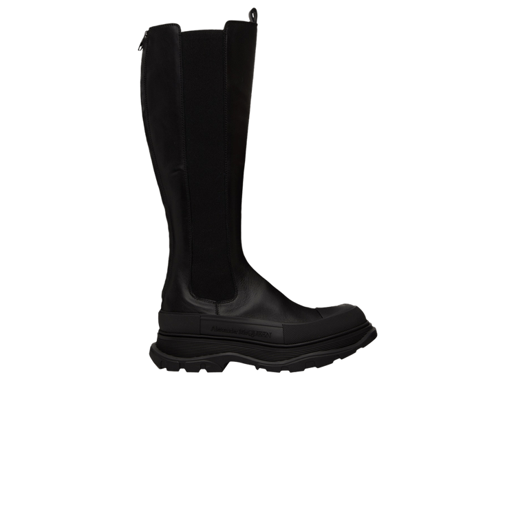 Alexander McQueen Wmns Tread Slick Knee High Boot 'Black'