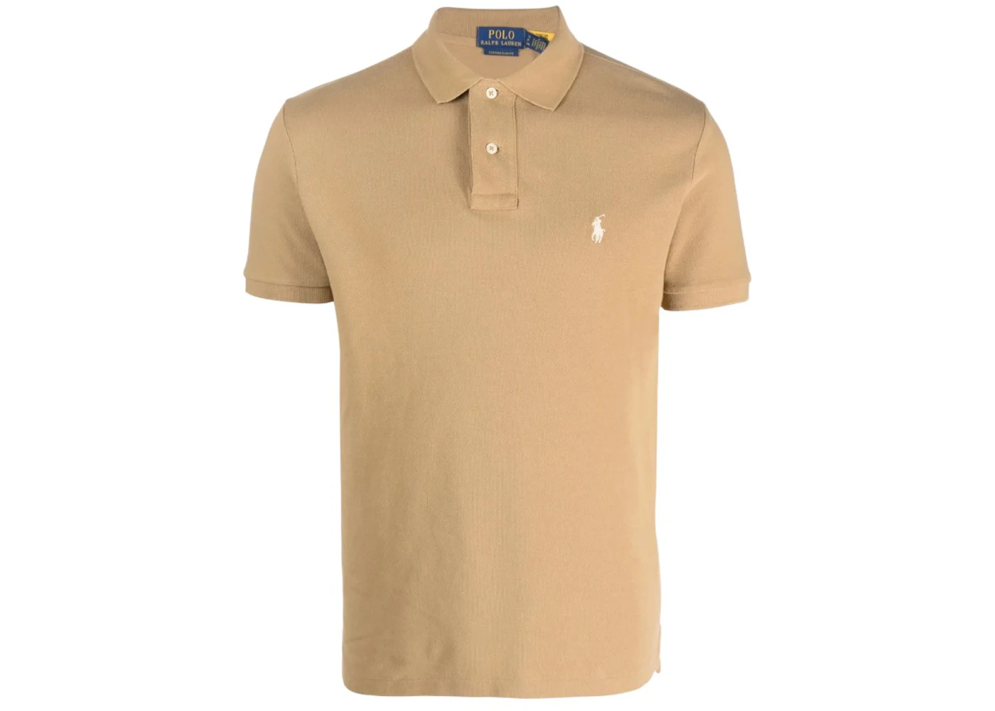 Polo Ralph Lauren Sleeve Mesh Polo Shirt Cafe Tan