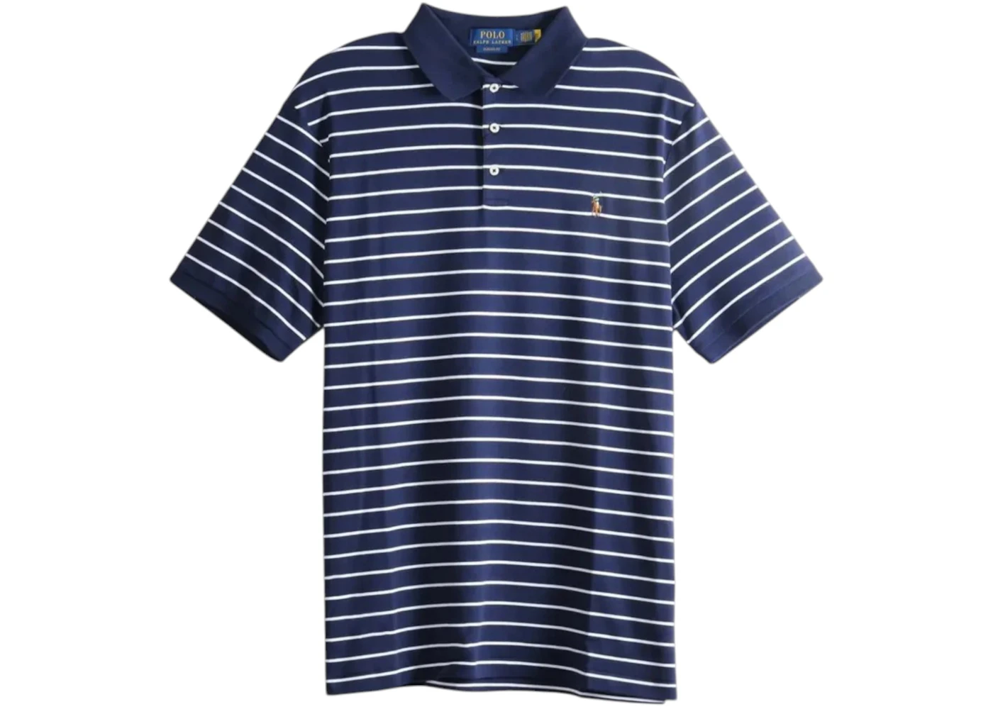 Polo Ralph Lauren Short-Sleeve Stretch Mesh Crewneck T-shirt Refined Navy/White