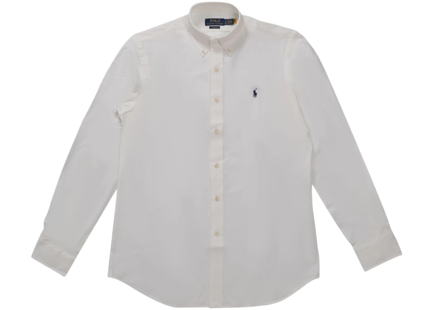 Polo Ralph Lauren Long-Sleeve Stretch Poplin Shirt White
