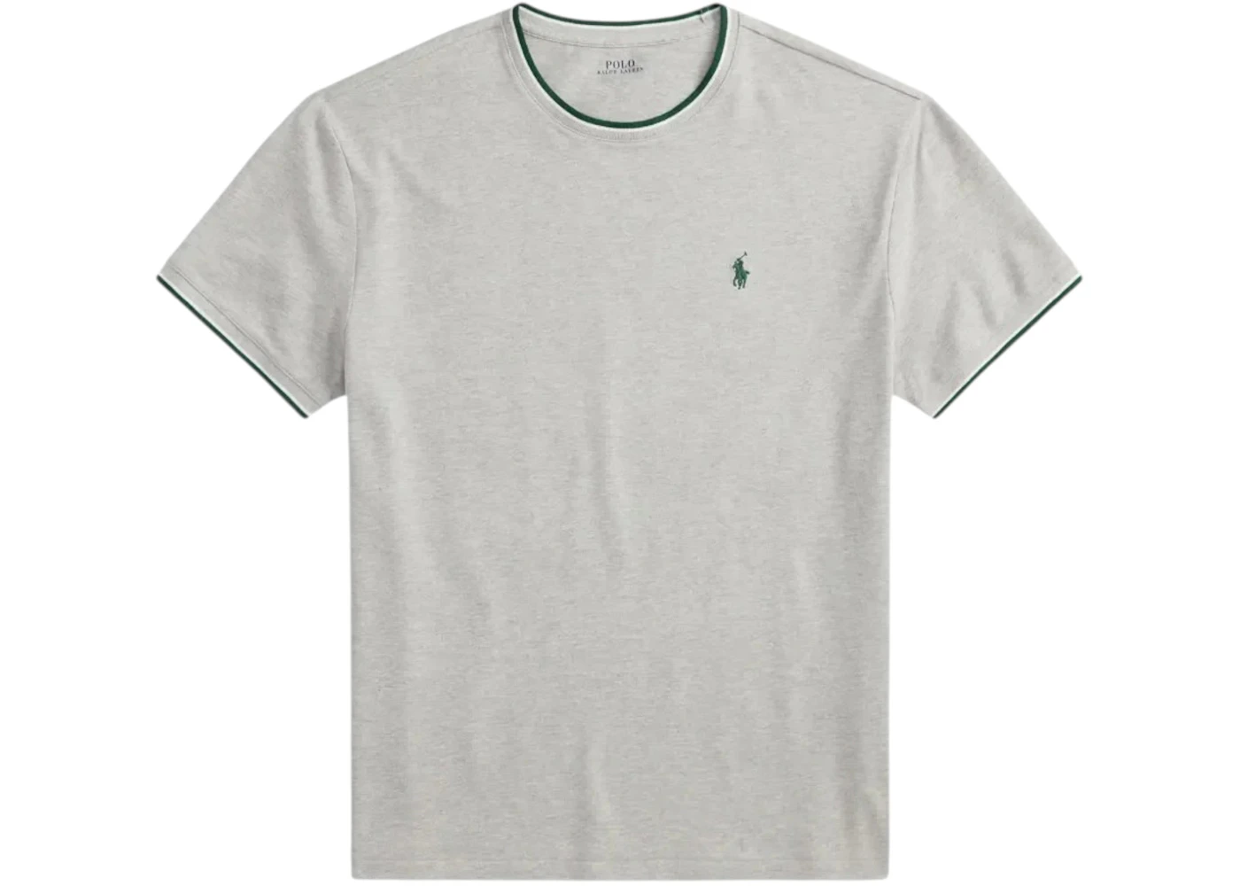 Polo Ralph Lauren Short-Sleeve Stretch Mesh Crewneck W/ Tipping Collar Tee Spring