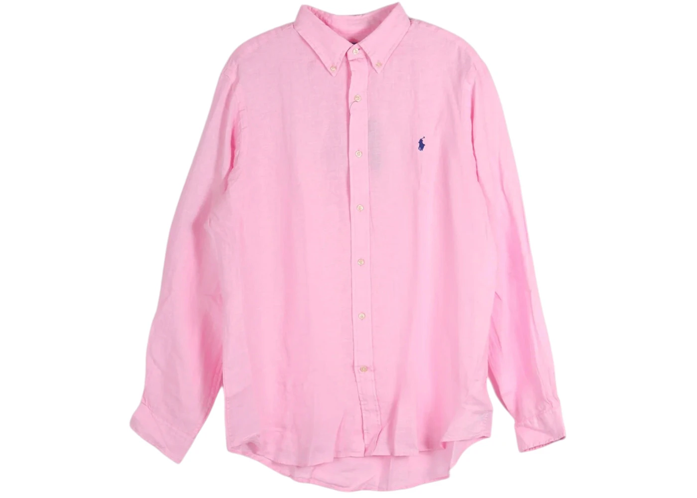 Polo Ralph Lauren Piece Dye Linen Sport L/S Shirt Pink