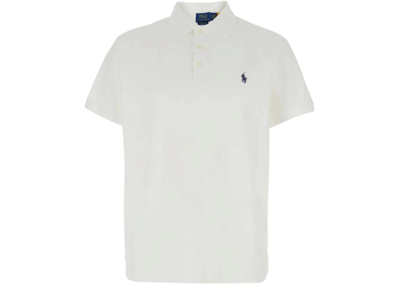 Polo Ralph Lauren Short Sleeve Cotton Honeycomb Textured Polo White